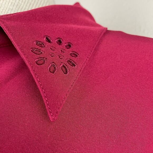 EUC Covington Womens Maroon Blouse Top Size 20-22W - Picture 3 of 7